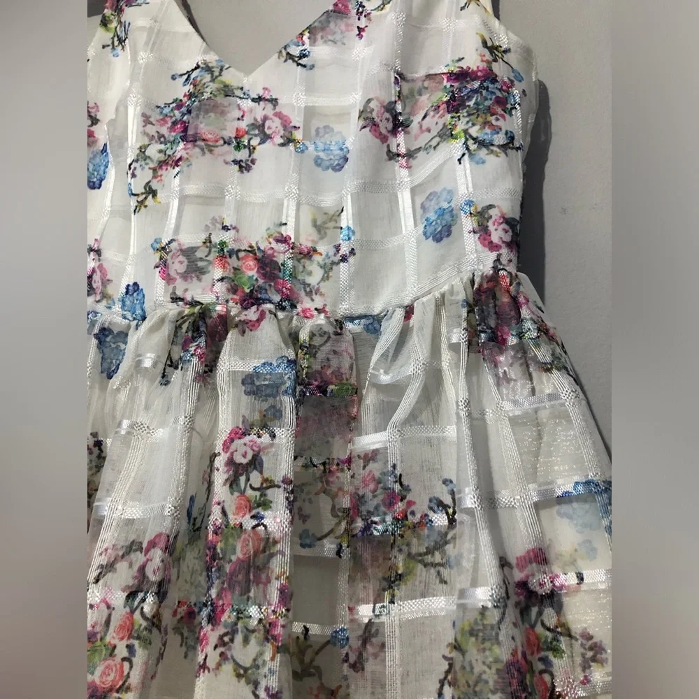 NWT Anthropologie Maeve Peony Garden Party Dress Midi Women’s 4 Floral Coquette - Picture 2 of 9